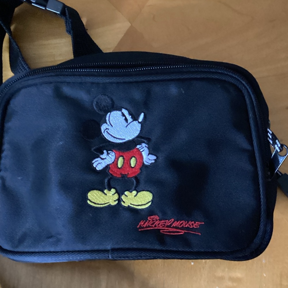 Disney Mickey Mouse Black Mini Crossbody Bag
